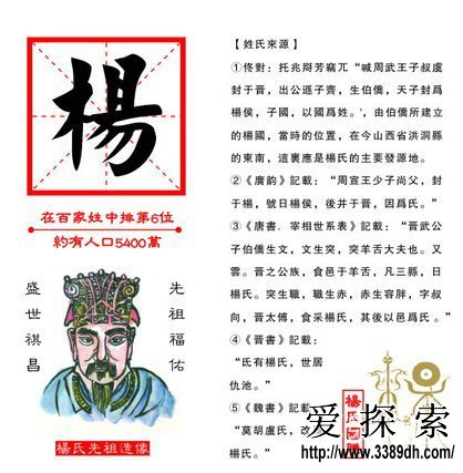 杨姓正宗始祖——伯侨